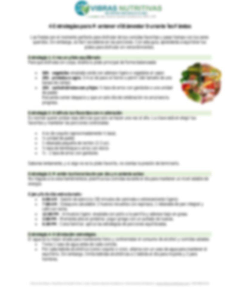 4 Estrategias para las Fiestas